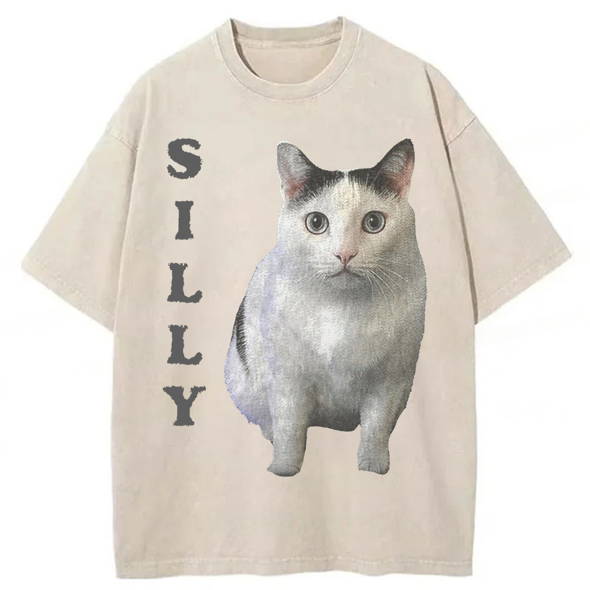 Tokyoviva Silly Cat Washed T-shirt