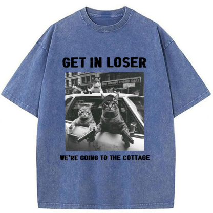 Tokyoviva Bandit Cat Washed T-shirt