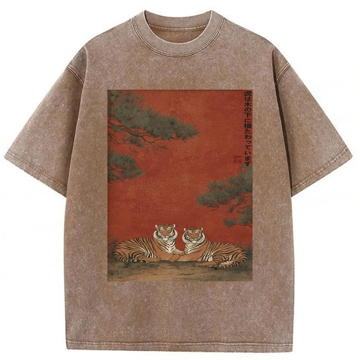 Tokyoviva Japanese Tigers Washed T-shirt