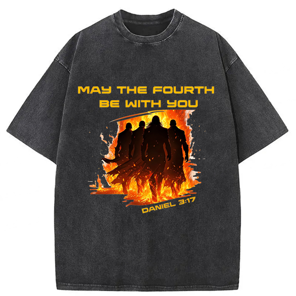 Tokyoviva May The Force Be With You Washed T-shirt