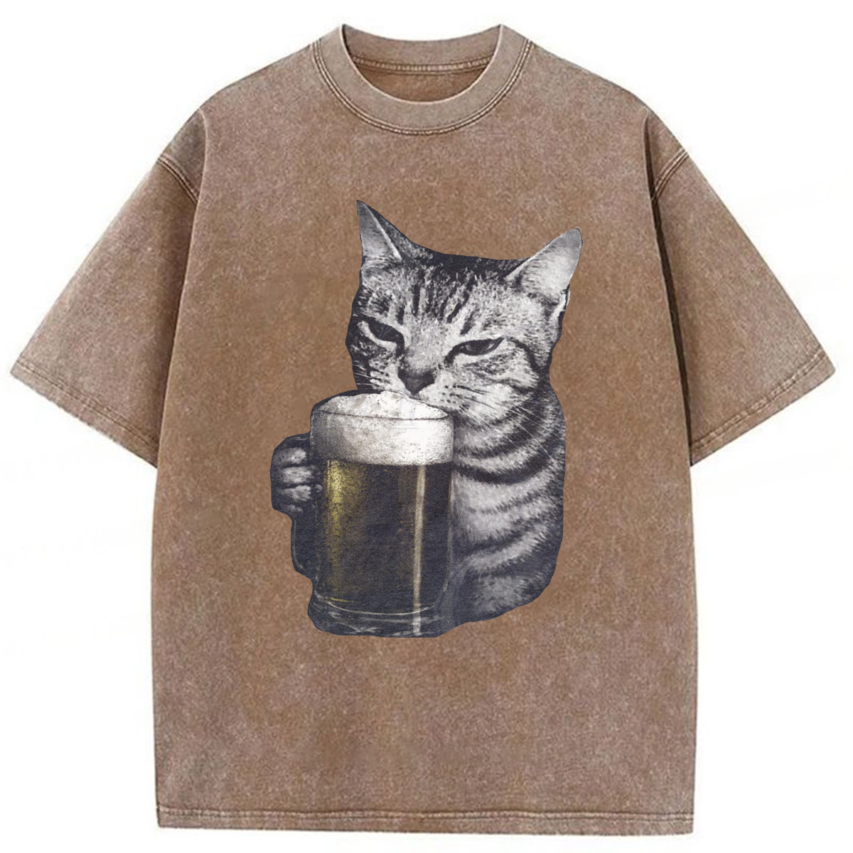 Tokyoviva Cat Beer Washed T-shirt
