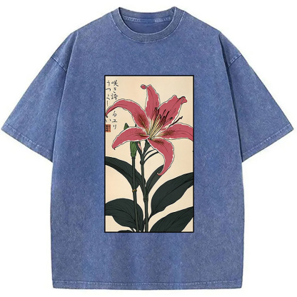 Retro Lily Washed T-Shirt
