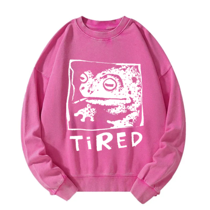 Tired Frog Vintage Washed Sweatshirt