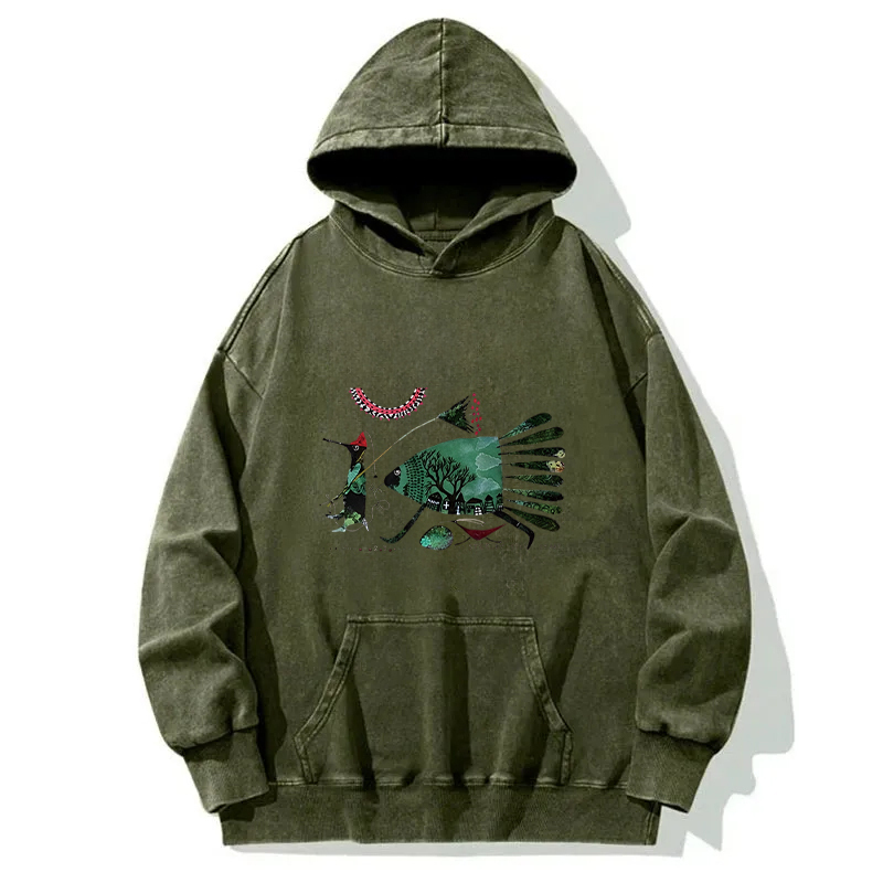 Migration Fish Washed Hoodie