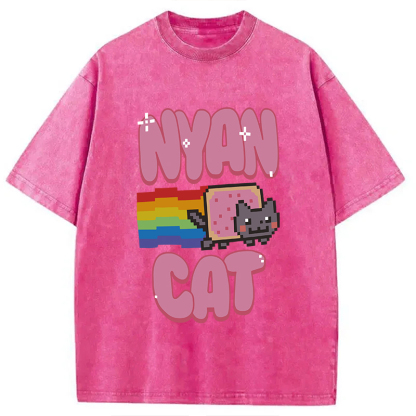 Nyan Cat Pride Washed T-Shirt