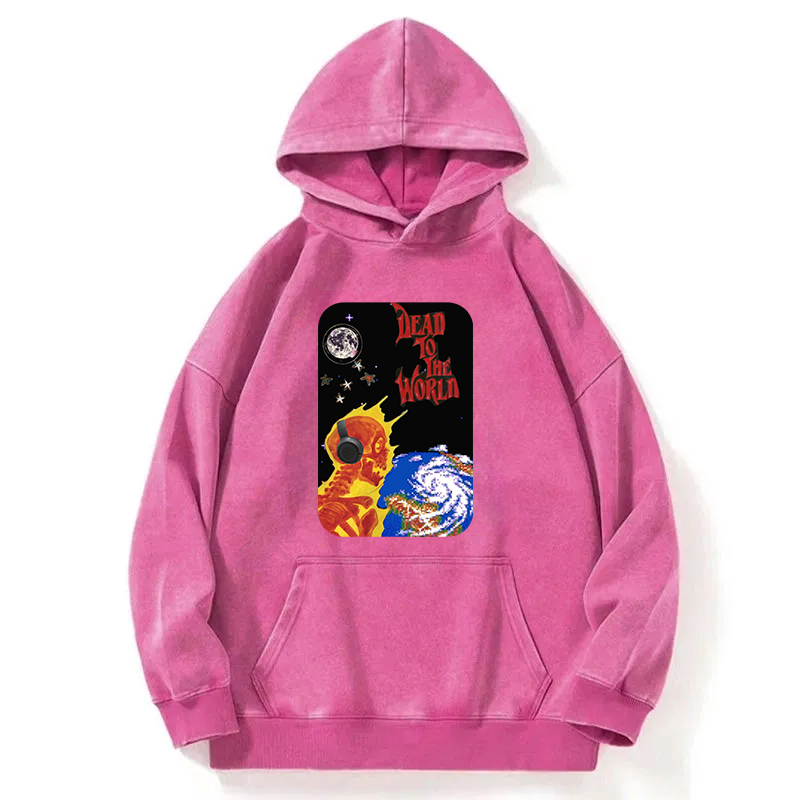 Dead To The World Washed Hoodie