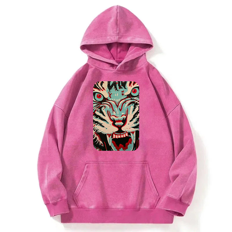 The Angry Tiger Washed Hoodie