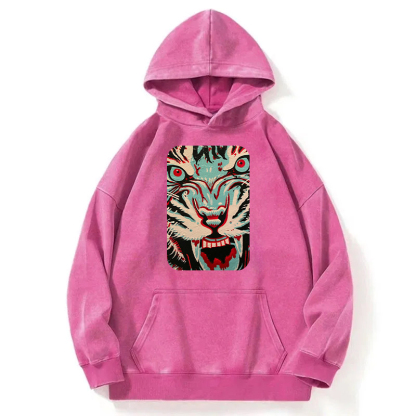 The Angry Tiger Washed Hoodie