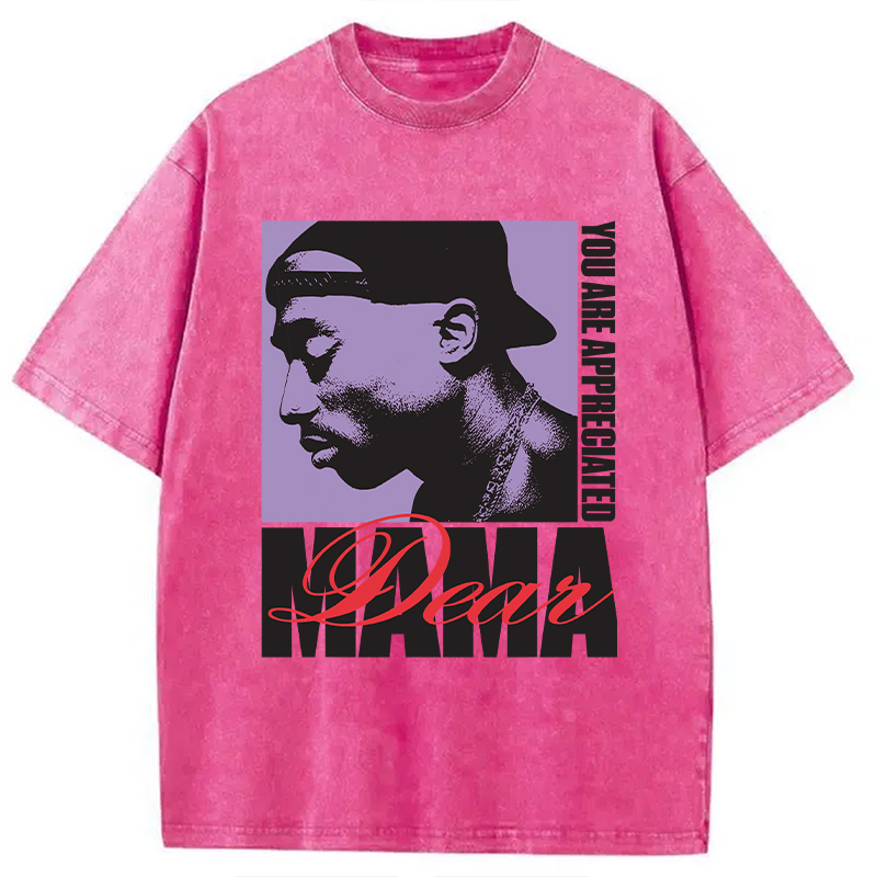 Tupac Dear Mama Appreciated Washed T-Shirt