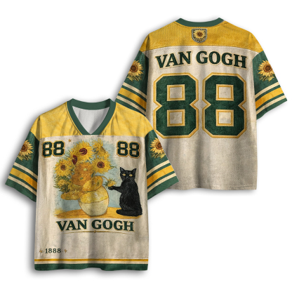 Baddiecat Van Gogh Cat Mesh Jersey
