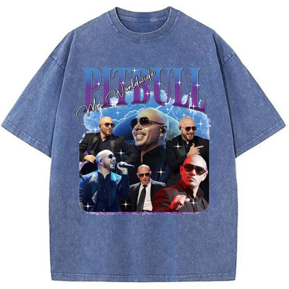 Pitbull Mr.Worlwide Retro Washed T-Shirt