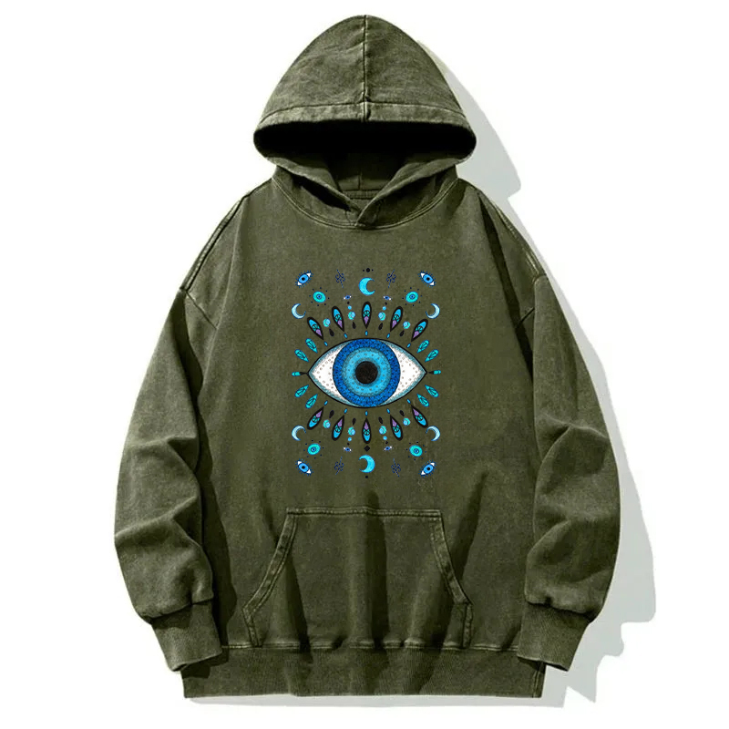 Hope's Ocean Blue Eyes Washed Hoodie