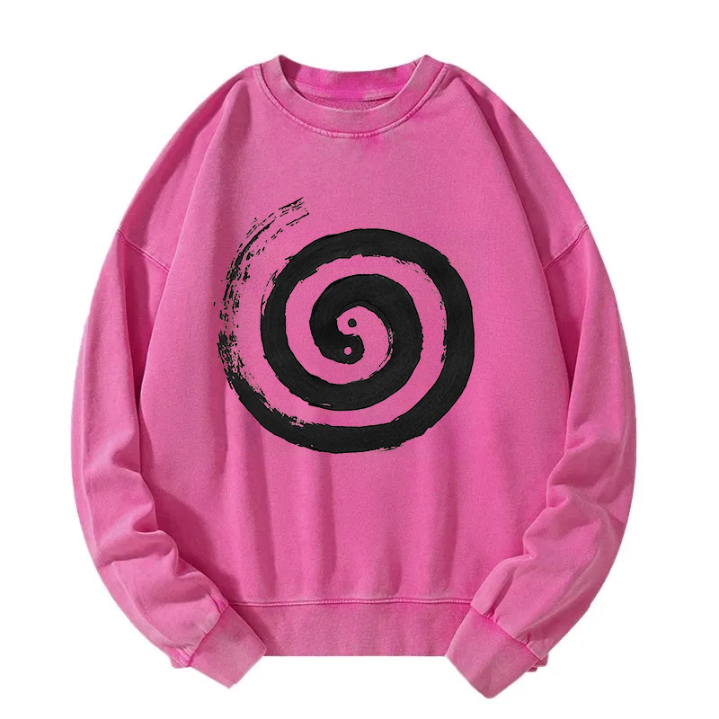The Tai Chi Yin Yang Cycle of Life Washed Sweatshirt
