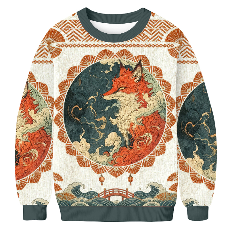 Tokyoviva Ukiyo-e Fox Ugly Sweatshirt