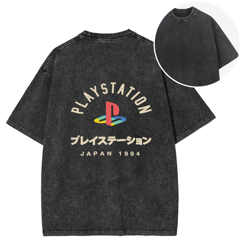 PlayStation Japan Back Washed T-Shirt