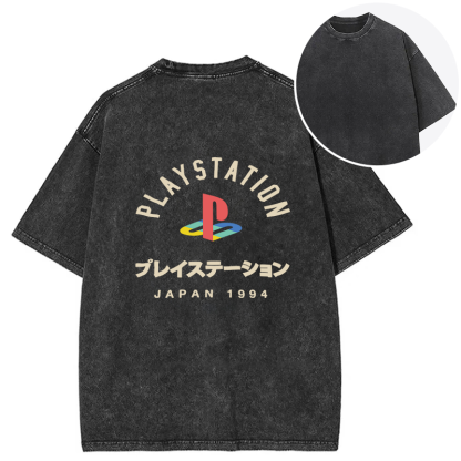 PlayStation Japan Back Washed T-Shirt