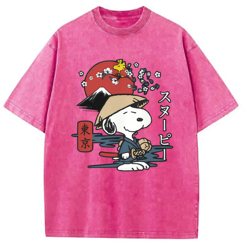 Peanuts Japanese Washed T-Shirt