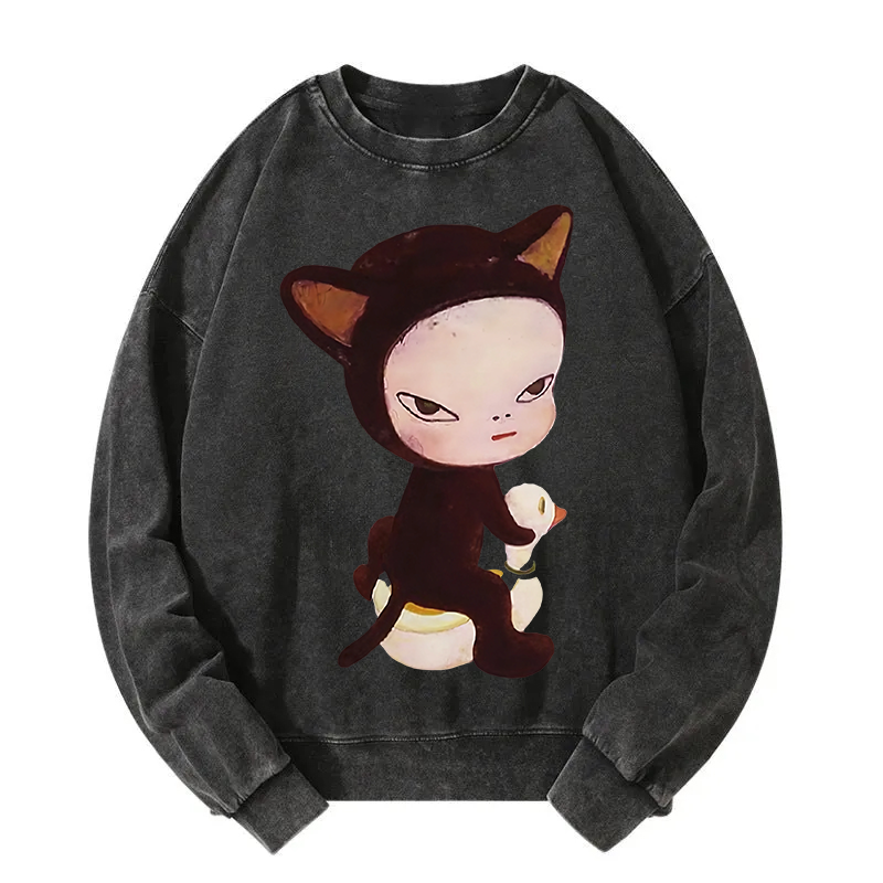 Yoshitomo Nara Washed Sweatshirt