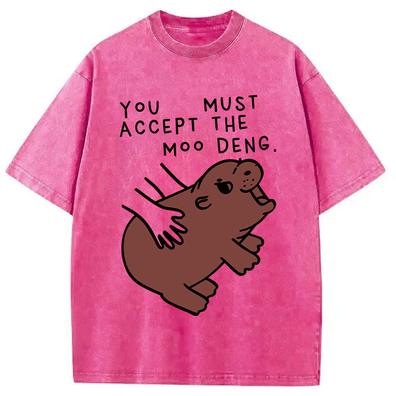 Give You Moo Deng Washed T-Shirt