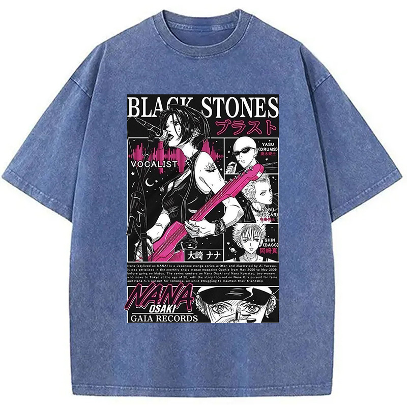 Black Stone Washed T-Shirt