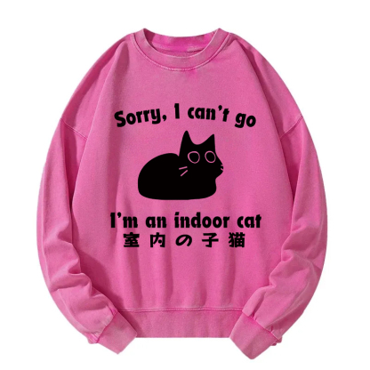 Indoor Kitten Washed Sweatshirt