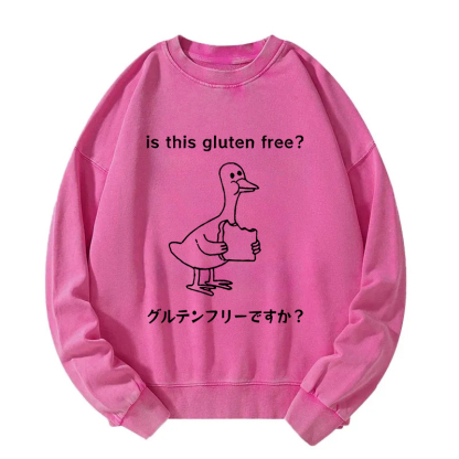 Avoid Gluten Product Washed Sweatshirt