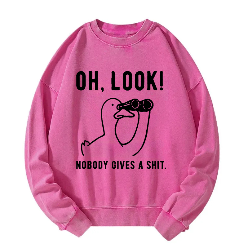 No One Cares About The Duck Washed Sweatshirt