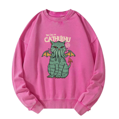 The Call Of Cathuluhu Washed Sweatshirt