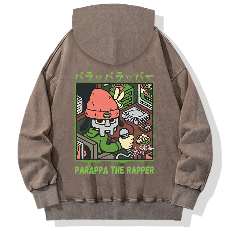 PaRappa the Rapper MF DOOM Back Washed Hoodie