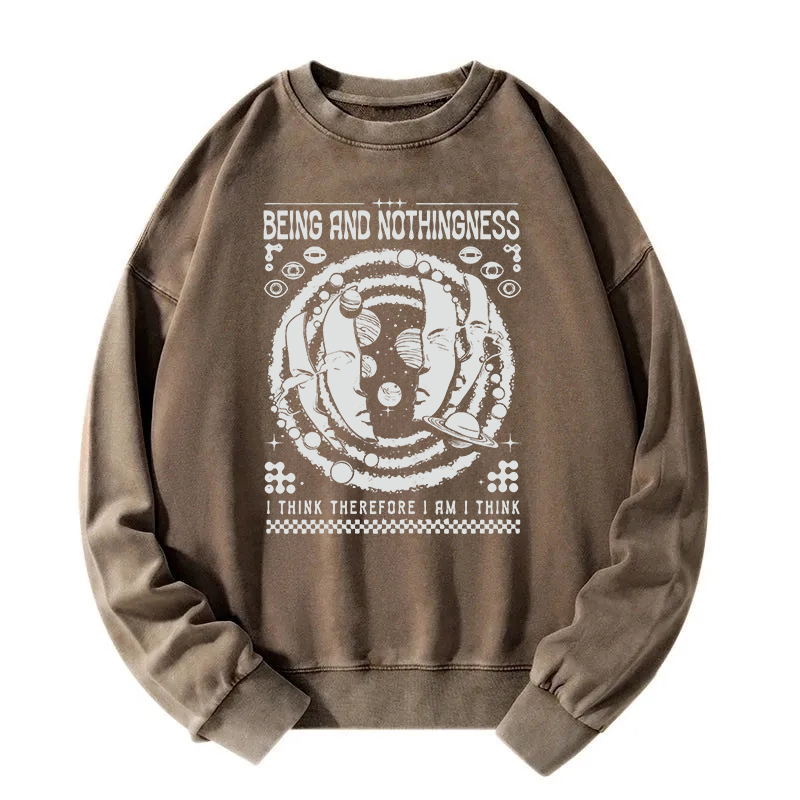 Being and Nothingness Washed Sweatshirt