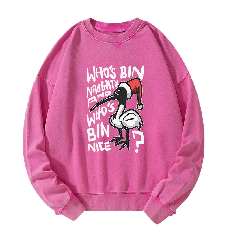 Christmas Bin Chicken Washed Sweatshirt