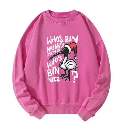 Christmas Bin Chicken Washed Sweatshirt