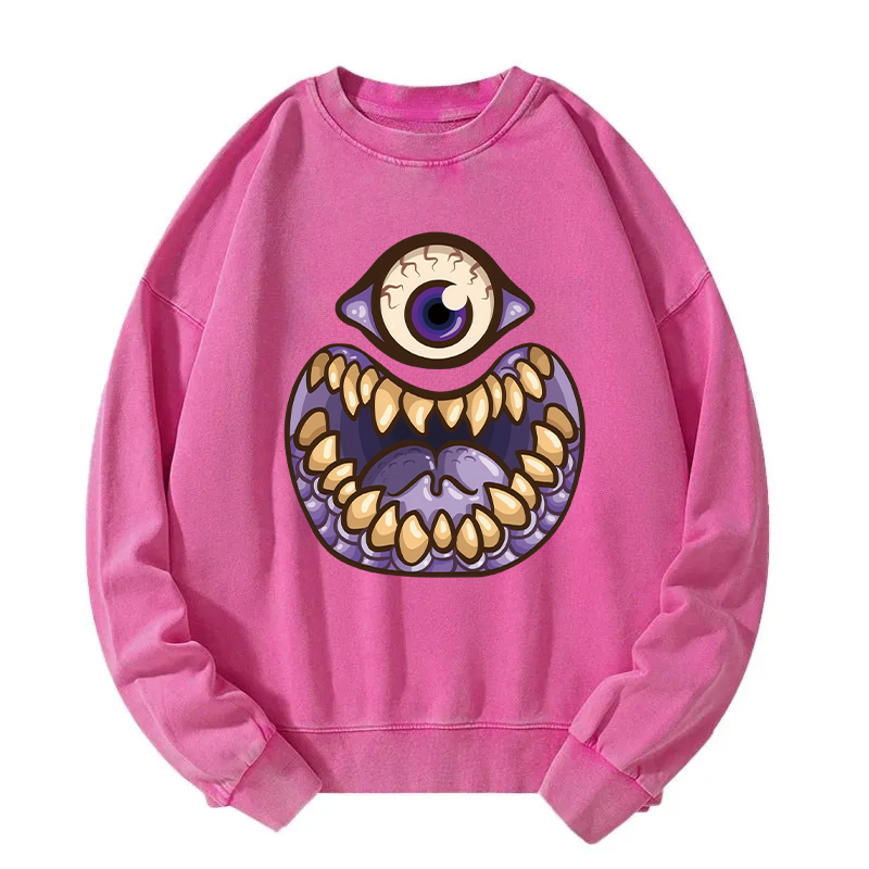 One-Eyed People Eater Washed Sweatshirt