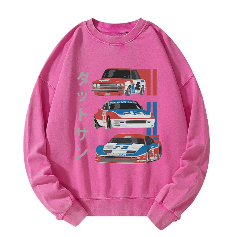 Datsun Japanese Racing Generations Washed Sweatshirt