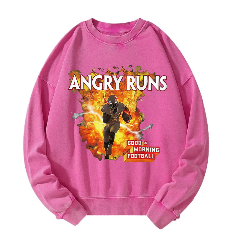 Angry Runs Active Washed Sweatshirt