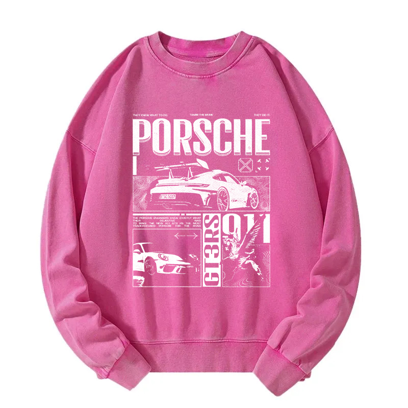 Vintage Racing Auto GT Retro Washed Sweatshirt