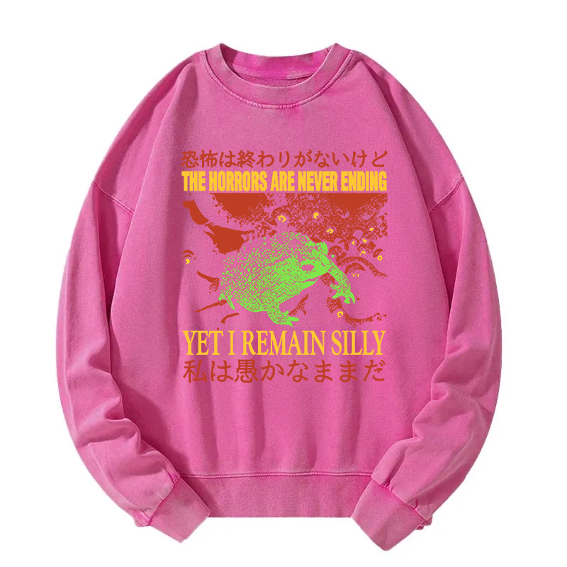 The Horrors are Never Ending Washed Sweatshirt