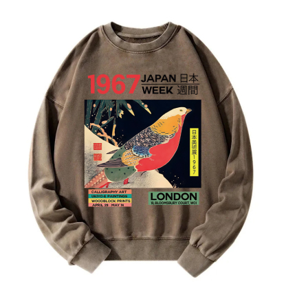 Art Studio Exhibition Japanese Washed Sweatshirt