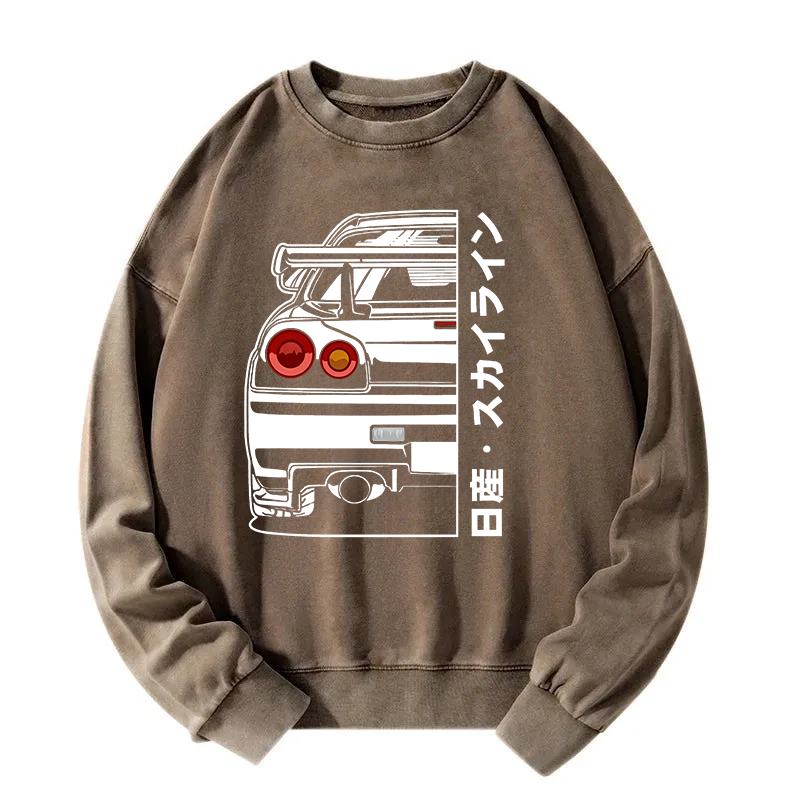 Nissan Skyline GTR R34 Washed Sweatshirt