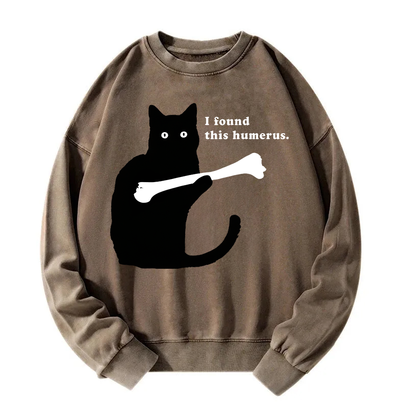 Cat Finds Human Bones Washed Sweatshirt