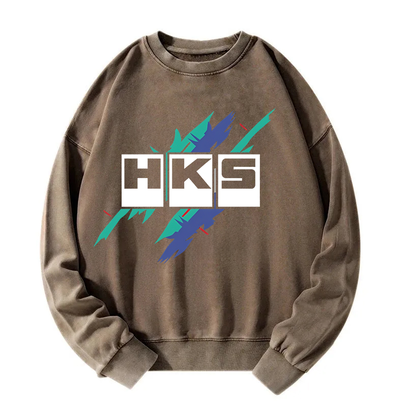 HKS Drifting Drag JDM Washed Sweatshirt