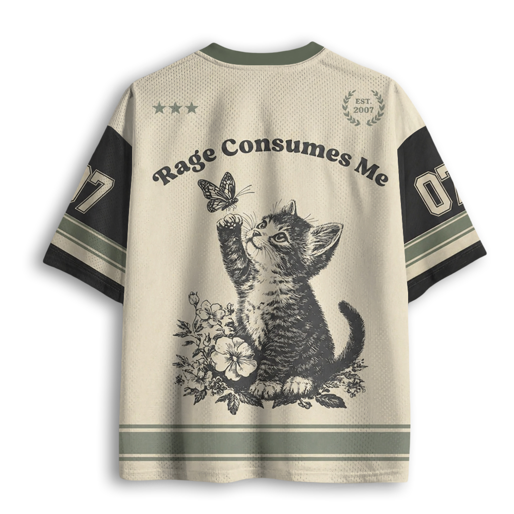 Baddiecat Rage Consumes Me Mesh Jersey