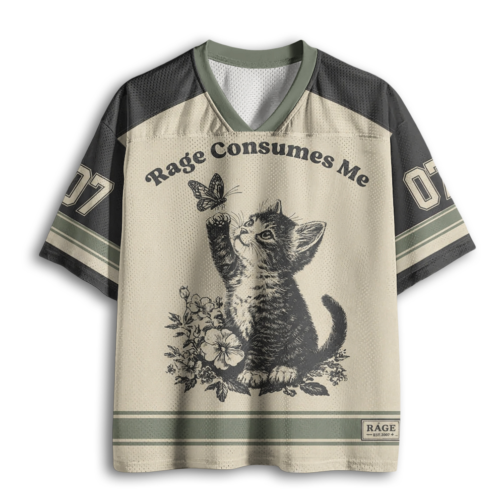 Baddiecat Rage Consumes Me Mesh Jersey