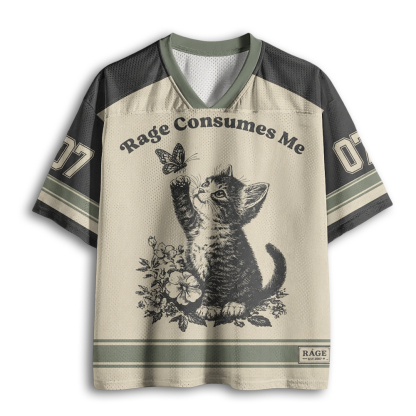 Baddiecat Rage Consumes Me Mesh Jersey