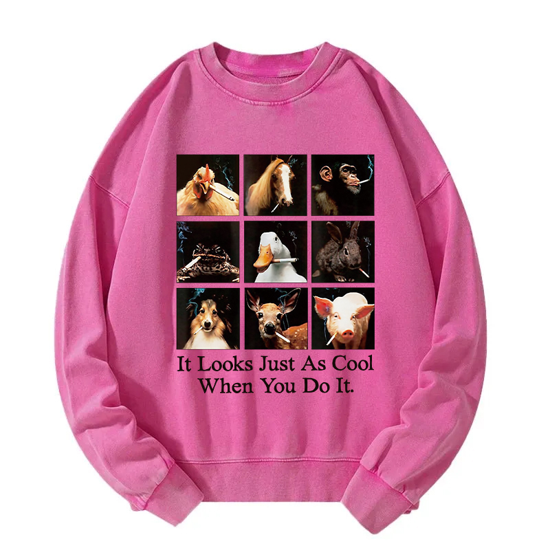It Looks Just as Cool When You Do It Washed Sweatshirt