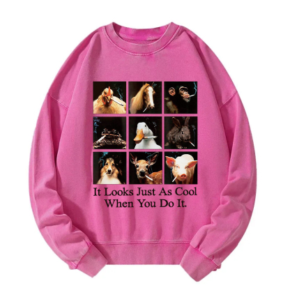It Looks Just as Cool When You Do It Washed Sweatshirt