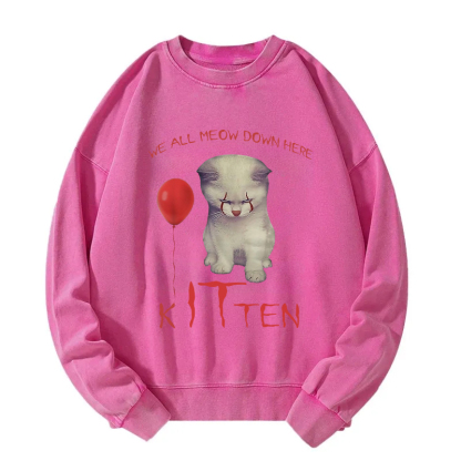 The Kitten Clown Washed Sweatshirt