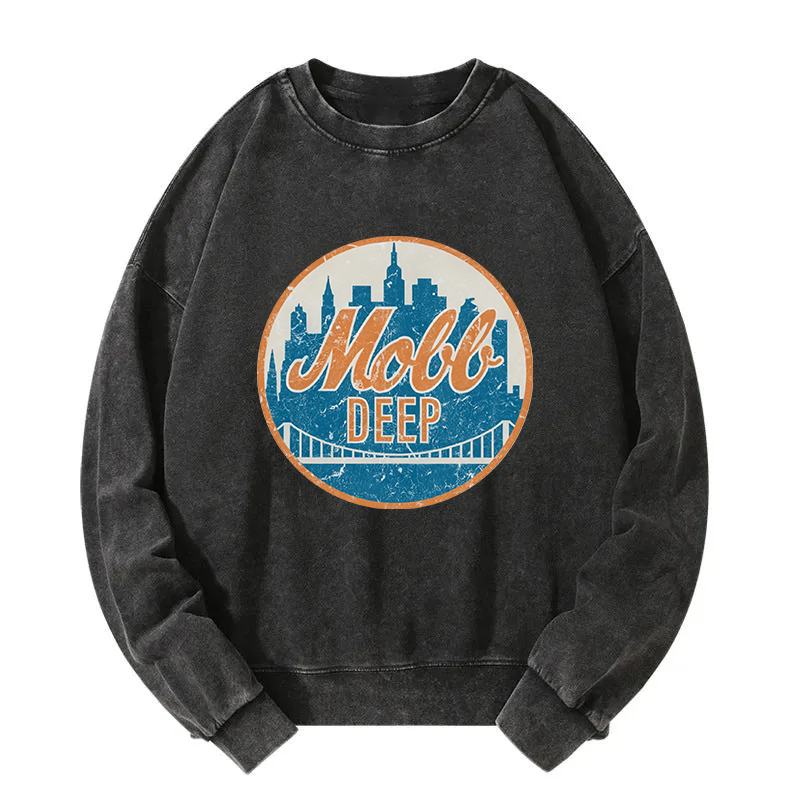 Mobb Deep Queens New York Vintage Washed Sweatshirt