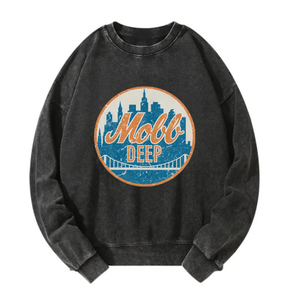 Mobb Deep Queens New York Vintage Washed Sweatshirt