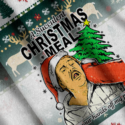 Baddieca Juicy Christmas Feast Christmas Ugly Sweatshirt